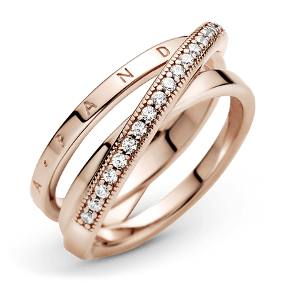 Anillo de Banda Triple Cruzado